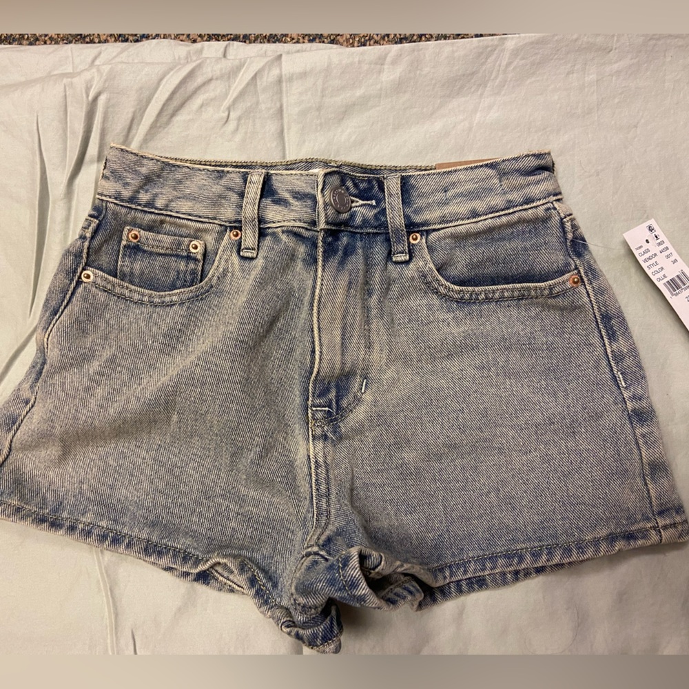 NWT PacSun Light Blue High Rise Festival Denim Shorts